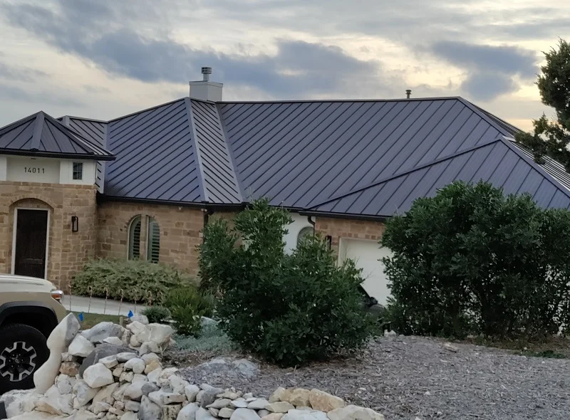 Galveston House with a Meta Roof Roofing Company Galveston